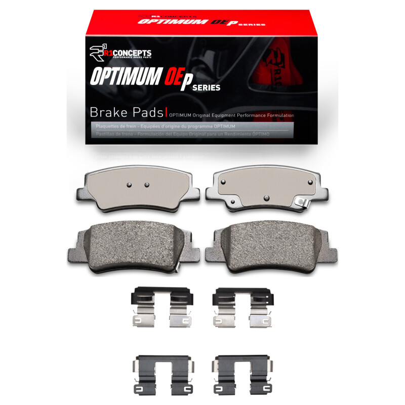 Picture of R1 2020-2025 Hyundai Tucson Rear R1 Optimum OE Pads & Hardware Kit