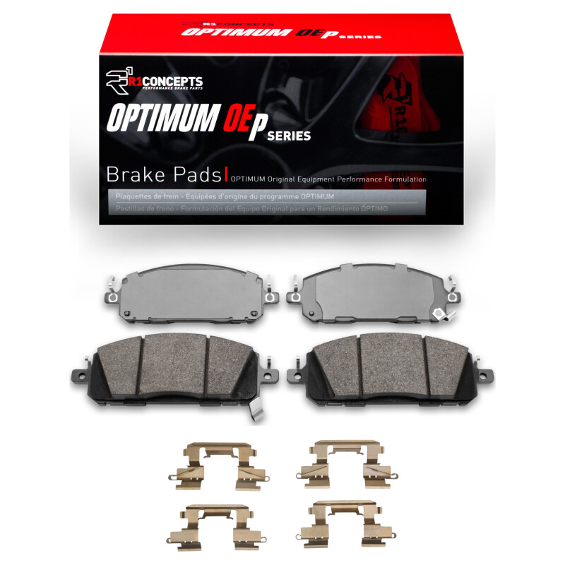 Picture of R1 2021-2025 Infiniti QX60 Front R1 Optimum OE Pads & Hardware Kit