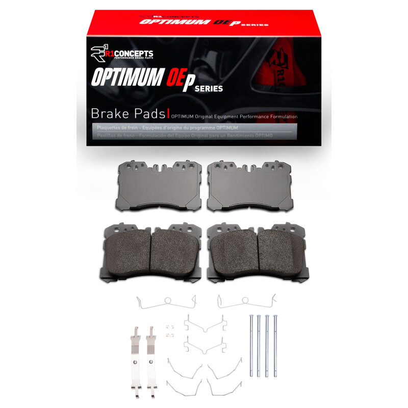 Picture of R1 2018-2025 Lexus LS500h Front R1 Optimum OE Pads & Hardware Kit