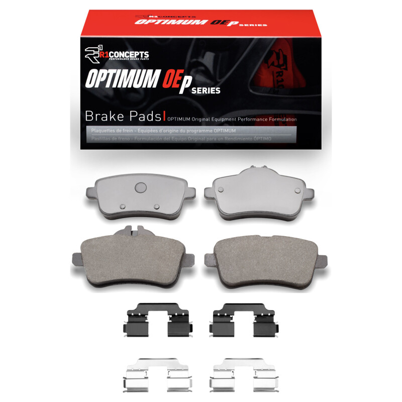 Picture of R1 2012-2018 Mercedes-Benz ML250 Rear R1 Optimum OE Pads & Hardware Kit