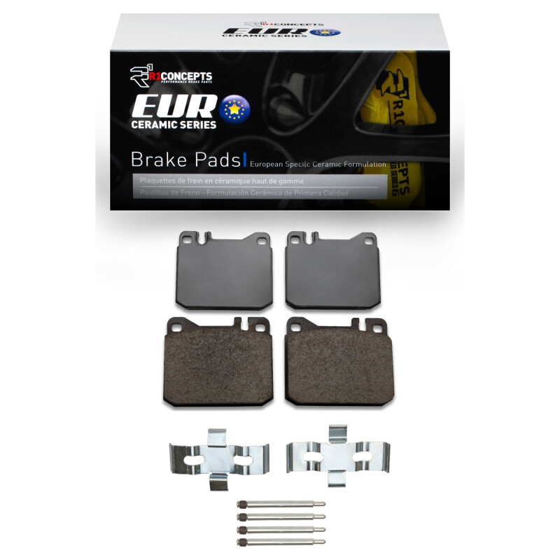 Picture of R1 1972-1979 Mercedes-Benz 300SD Front R1 Euro Ceramic Pads & Hardware Kit