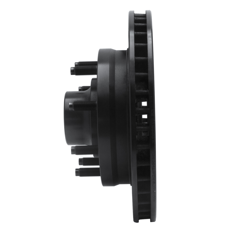Picture of R1 1994-1999 Dodge Ram 2500 Front Left Drilled & Slotted Black Brake Rotor