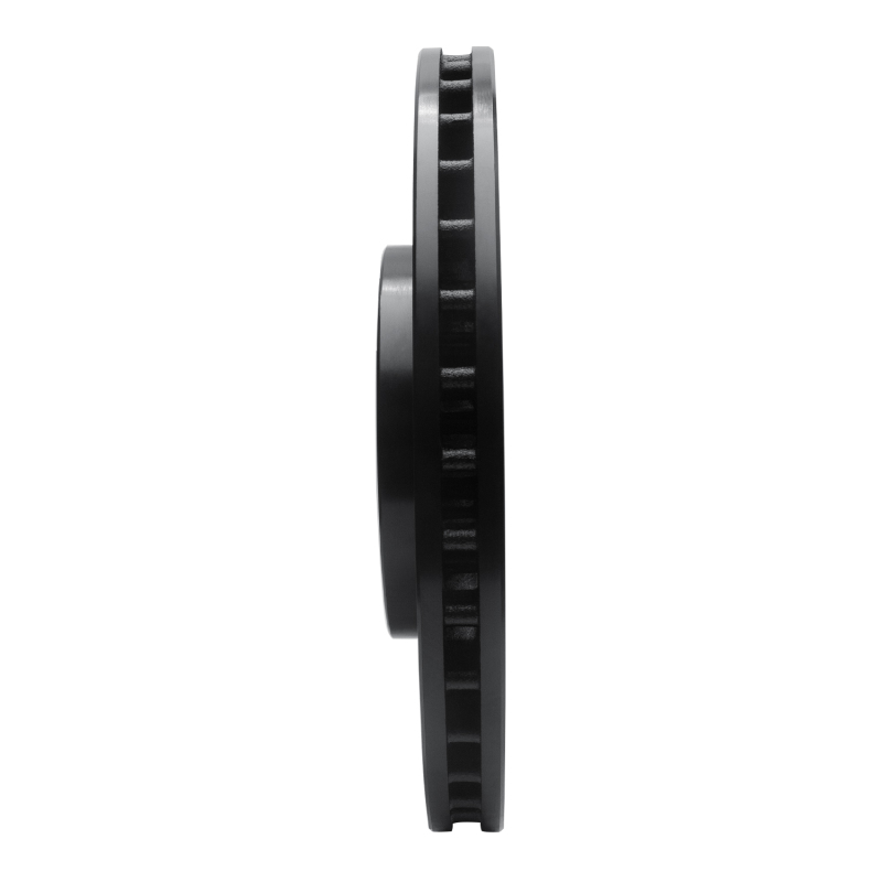 Picture of R1 2012-2025 Dodge Durango Front Right Drilled & Slotted Black Brake Rotor