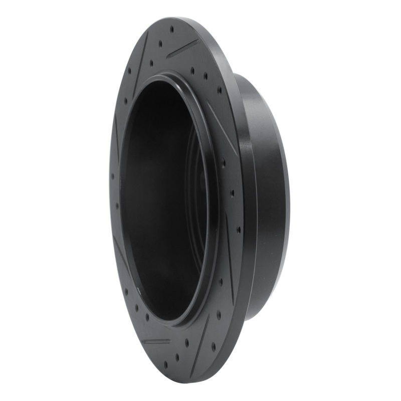 Picture of R1 2007-2018 Jeep Wrangler Rear Right Drilled & Slotted Black Brake Rotor