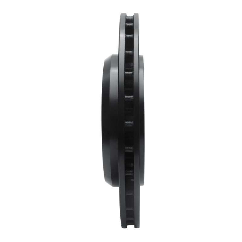 Picture of R1 2012-2025 Dodge Durango Rear Left Drilled & Slotted Black Brake Rotor
