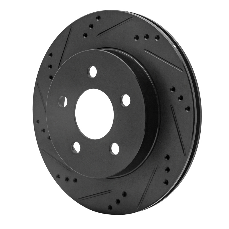 Picture of R1 1993-1997 Chevrolet Camaro Rear Left Drilled & Slotted Black Brake Rotor