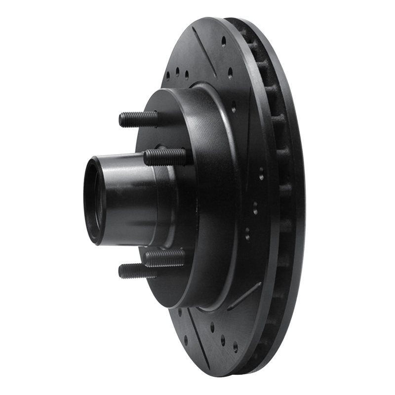 Picture of R1 1982-1995 Buick Regal Front Right Drilled & Slotted Black Brake Rotor