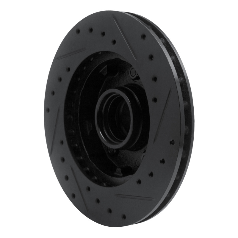 Picture of R1 83-94 Ford Ranger (USA/Canada) Front Left Drilled & Slotted Black Brake Rotor