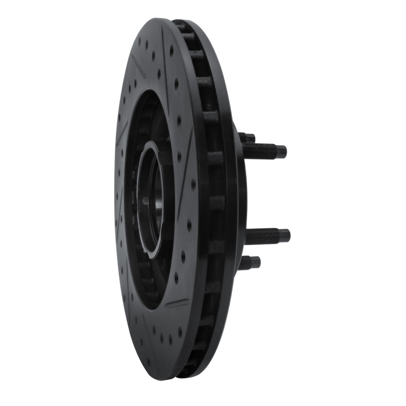 Picture of R1 1995-1997 Ford Ranger (USA/Canada) Front Left Drilled & Slotted Black Brake Rotor