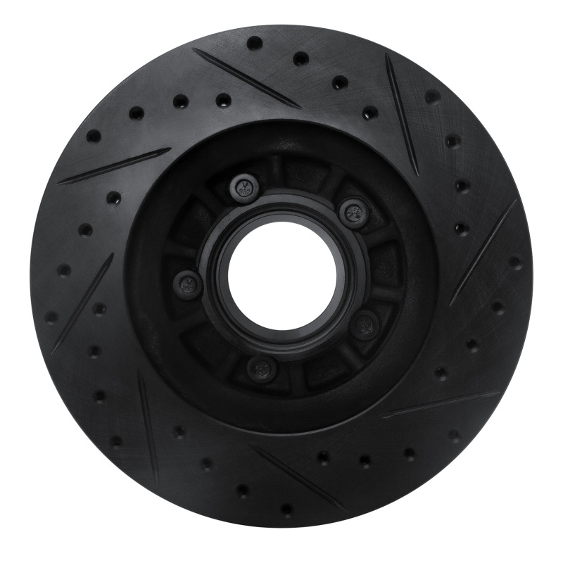 Picture of R1 1995-1997 Ford Ranger (USA/Canada) Front Left Drilled & Slotted Black Brake Rotor