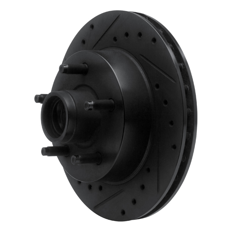 Picture of R1 83-94 Ford Ranger (USA/Canada) Front Left Drilled & Slotted Black Brake Rotor