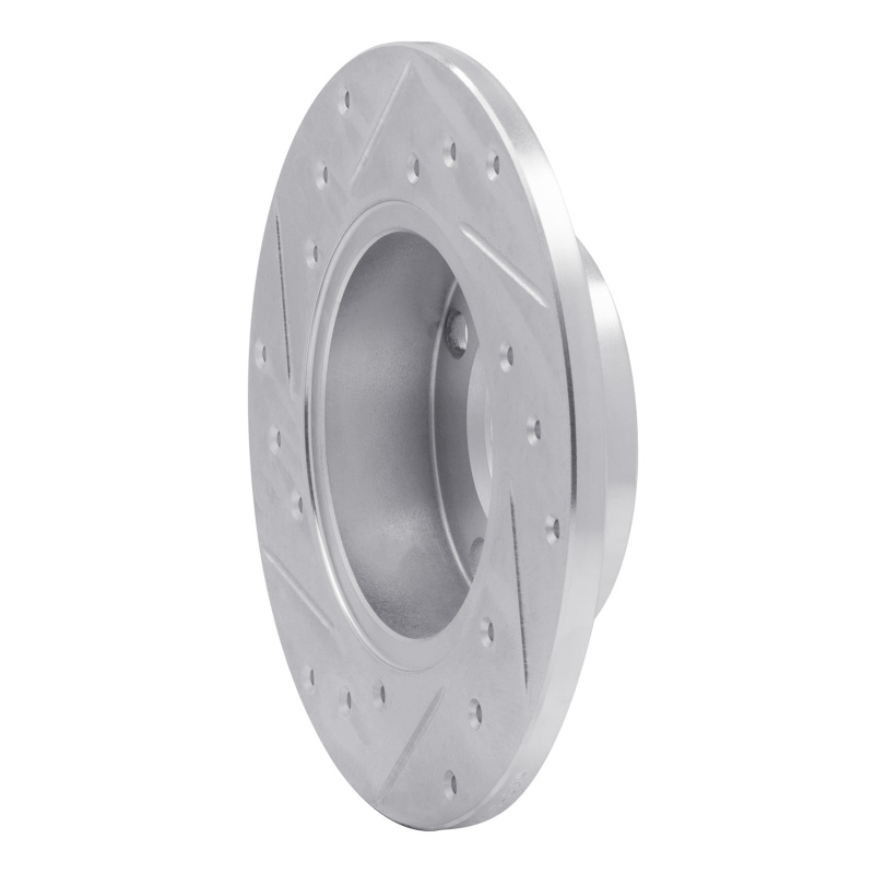 Picture of R1 1966-1992 Bertone X-1/9 Front/Rear Right Drilled & Slotted Silver Brake Rotor