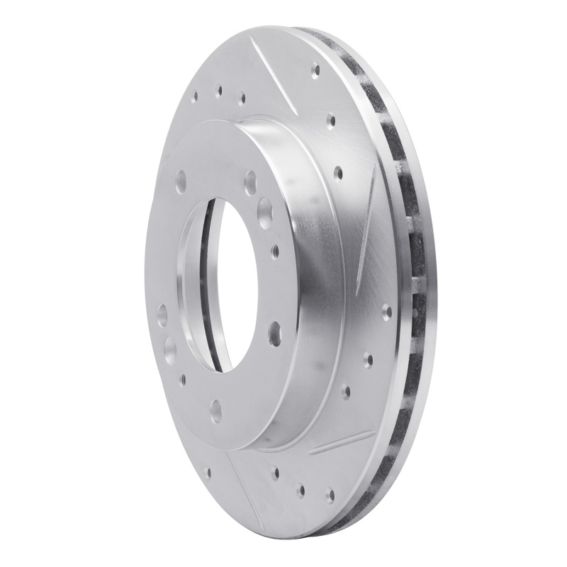 Picture of R1 2006-2015 Jaguar XJR Rear Right Drilled & Slotted Silver Brake Rotor