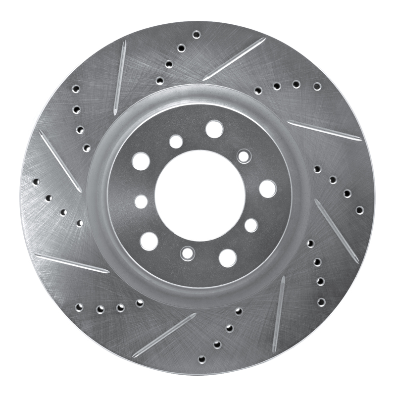 Picture of R1 2001-2006 BMW M3 Right Front Drilled & Slotted Silver Brake Rotor