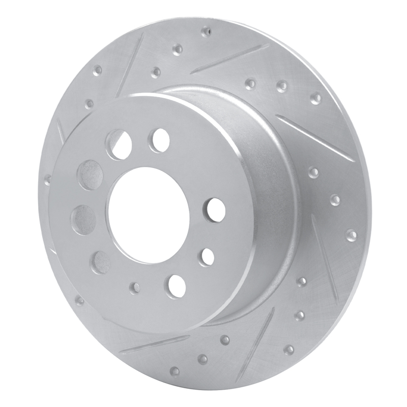 Picture of R1 1974-1995 Volvo 245 Rear Left Drilled & Slotted Silver Brake Rotor