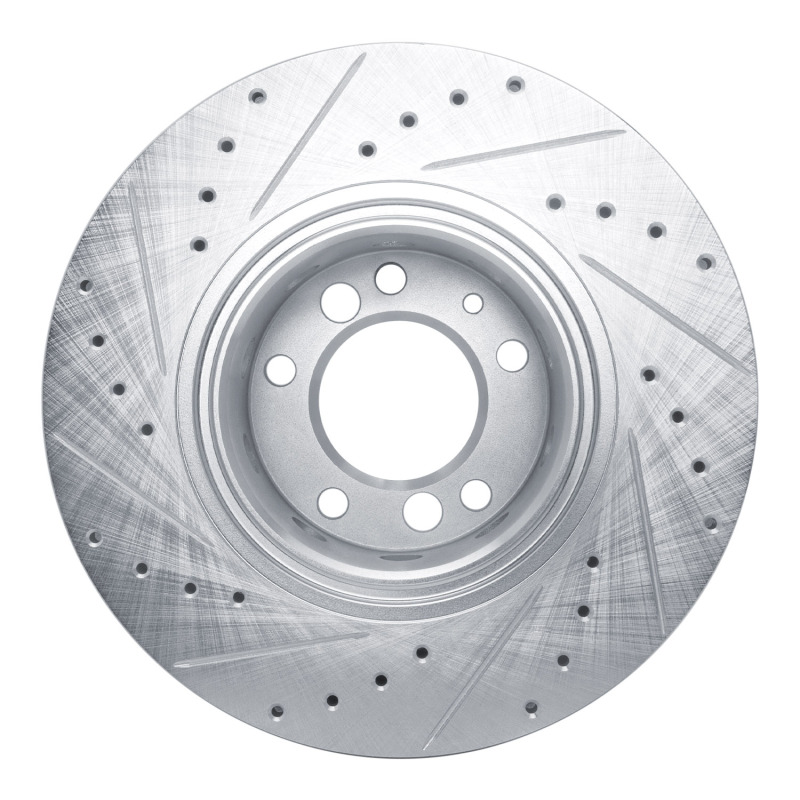 Picture of R1 1991-1993 BMW M5 Front Right Drilled & Slotted Silver Brake Rotor