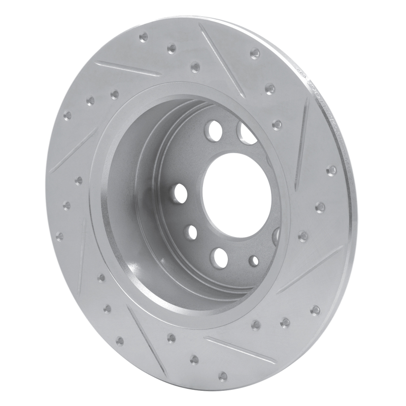 Picture of R1 1974-1995 Volvo 245 Rear Left Drilled & Slotted Silver Brake Rotor