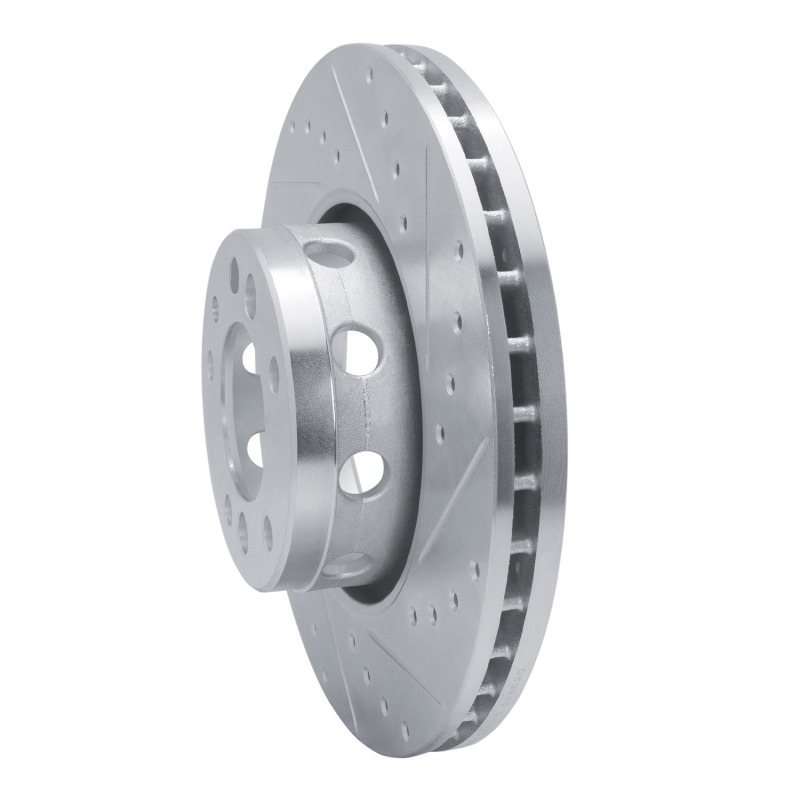 Picture of R1 1991-1993 BMW M5 Front Right Drilled & Slotted Silver Brake Rotor