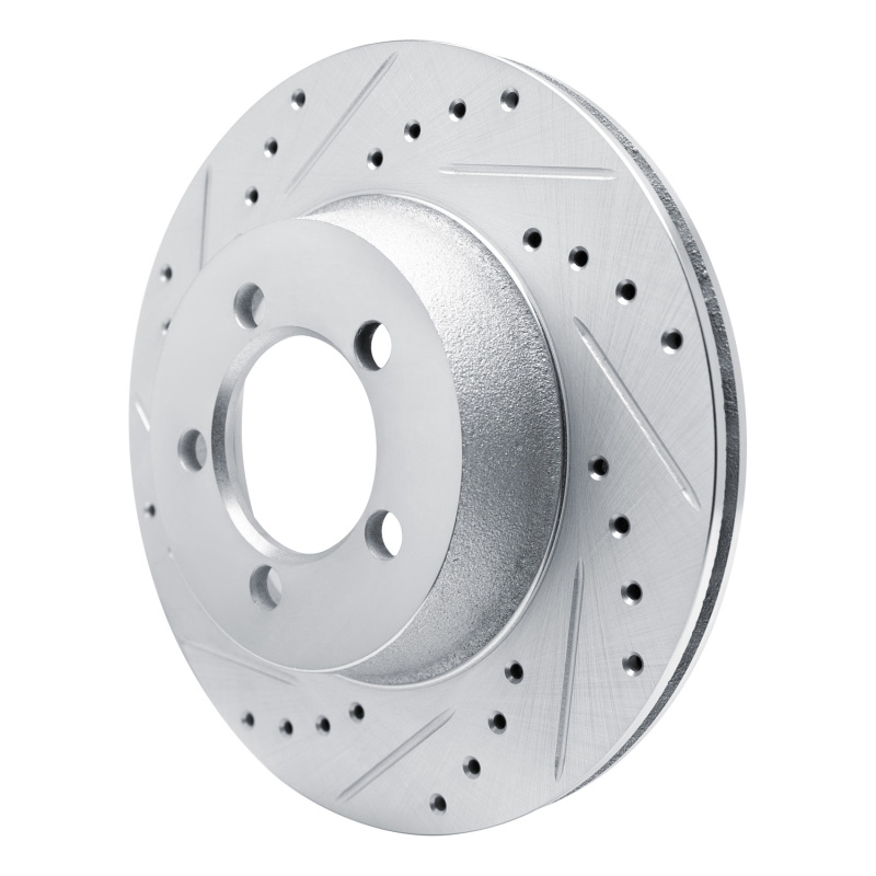 Picture of R1 1965-1972 Dodge Dart Front Left Drilled & Slotted Silver Brake Rotor