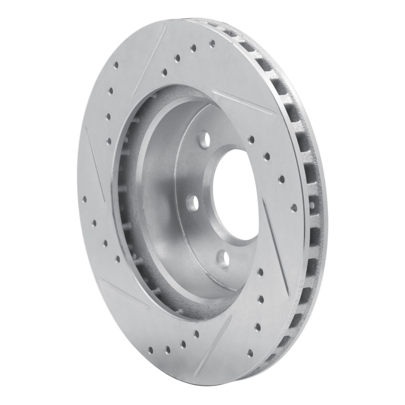 Picture of R1 1991-1996 Dodge Dakota 4WD Front Right Drilled & Slotted Silver Brake Rotor