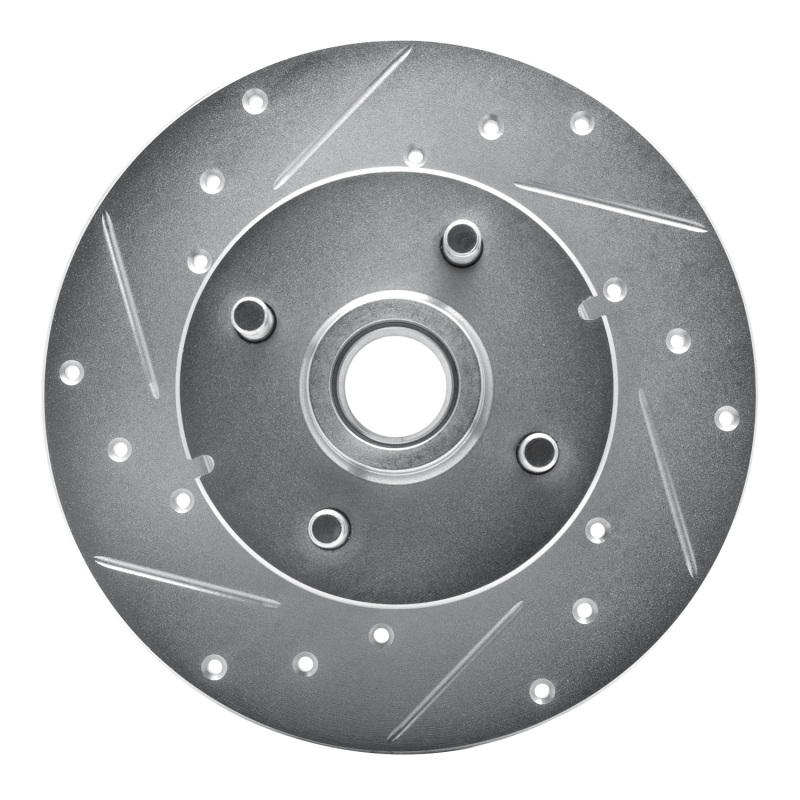 Picture of R1 1978-1987 Chevrolet CHEVETTE Front Left Drilled & Slotted Silver Brake Rotor