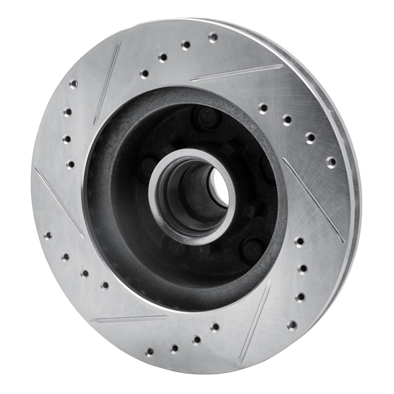 Picture of R1 1978-1990 Buick Electra Front Right Drilled & Slotted Silver Brake Rotor