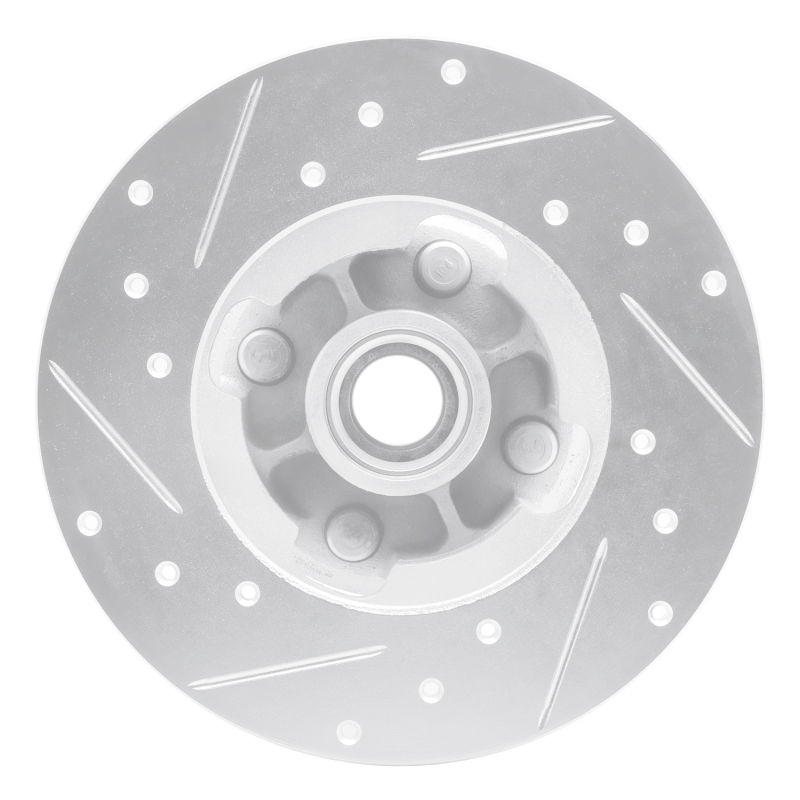 Picture of R1 1978-1987 Chevrolet CHEVETTE Front Right Drilled & Slotted Silver Brake Rotor