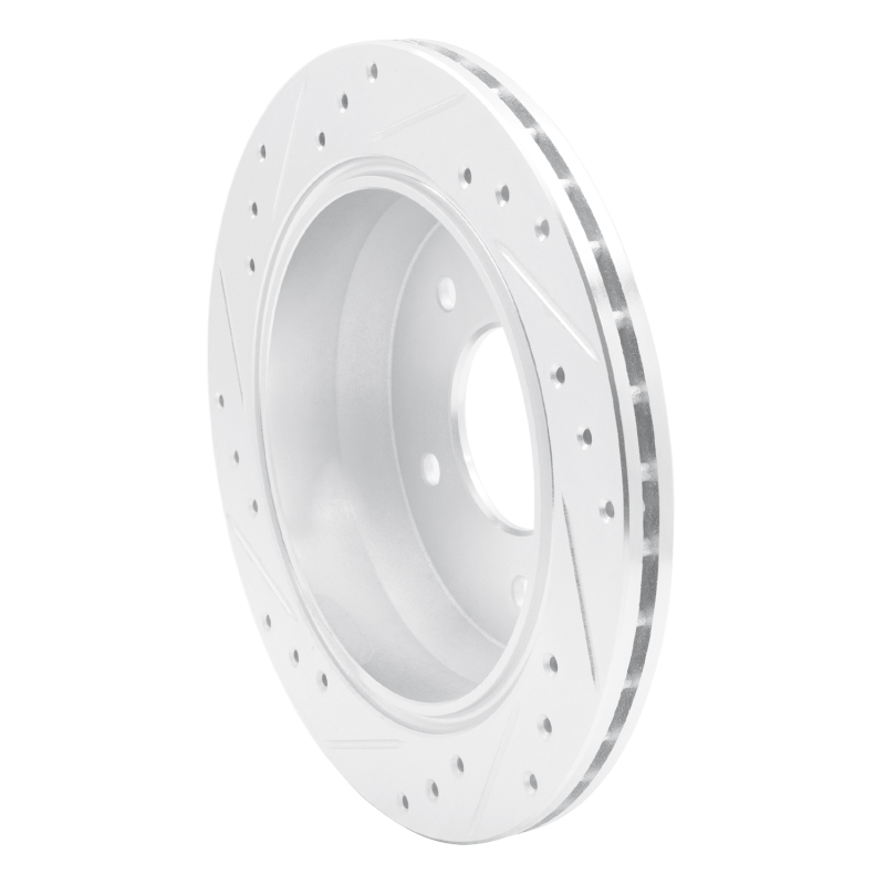 Picture of R1 1994-1996 Chevrolet Commercial Chassis Rear Right Drilled & Slotted Silver Brake Rotor
