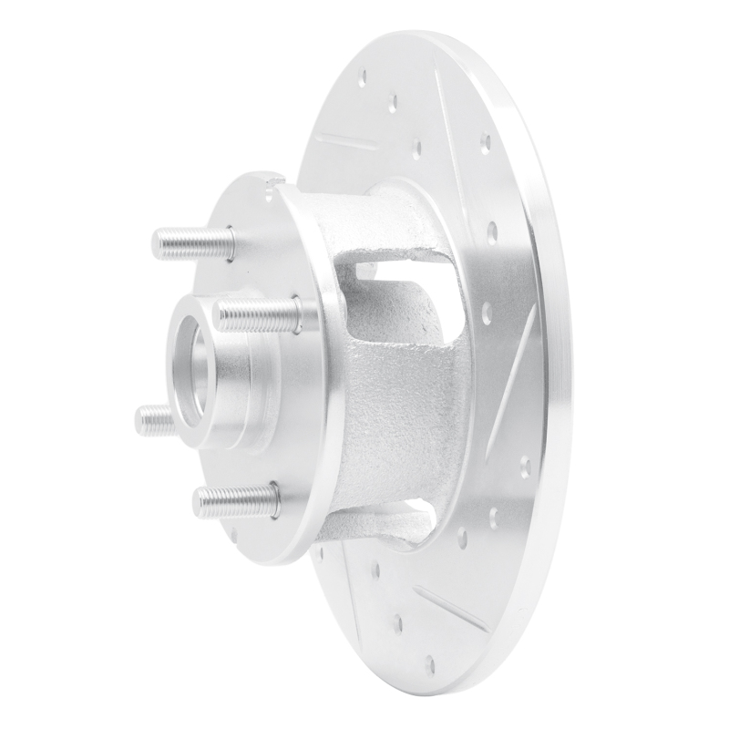 Picture of R1 1978-1987 Chevrolet CHEVETTE Front Right Drilled & Slotted Silver Brake Rotor