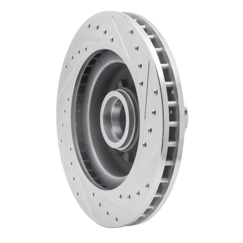 Picture of R1 1969-1996 Buick Riviera Front Left Drilled & Slotted Silver Brake Rotor