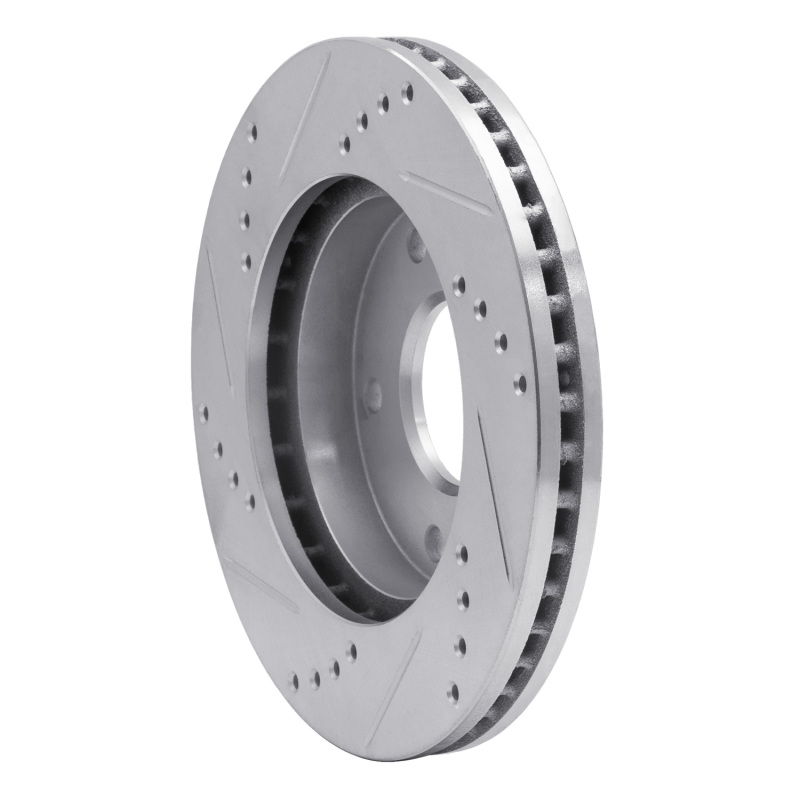 Picture of R1 1979-1998 Buick Riviera Front/Rear Right Drilled & Slotted Silver Brake Rotor