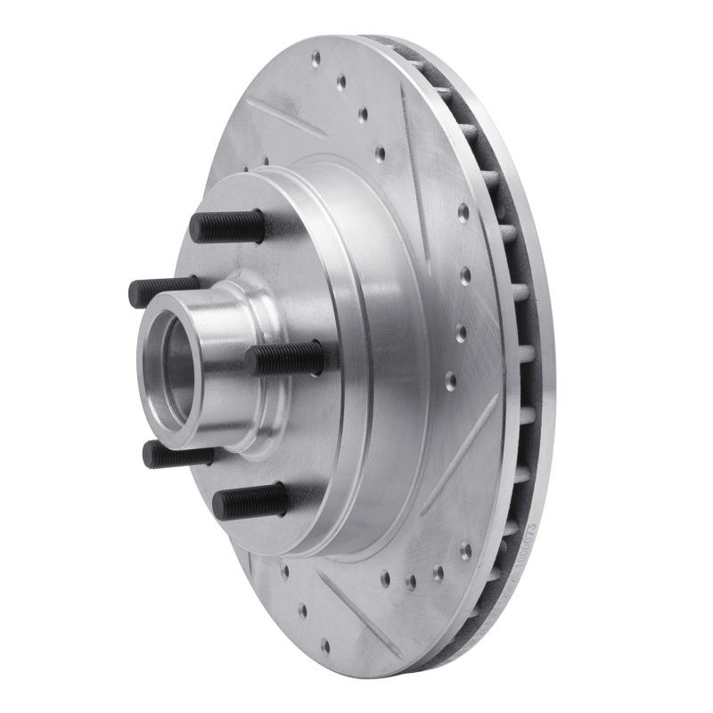Picture of R1 1988-1991 Chevrolet C1500 Front Right Drilled & Slotted Silver Brake Rotor