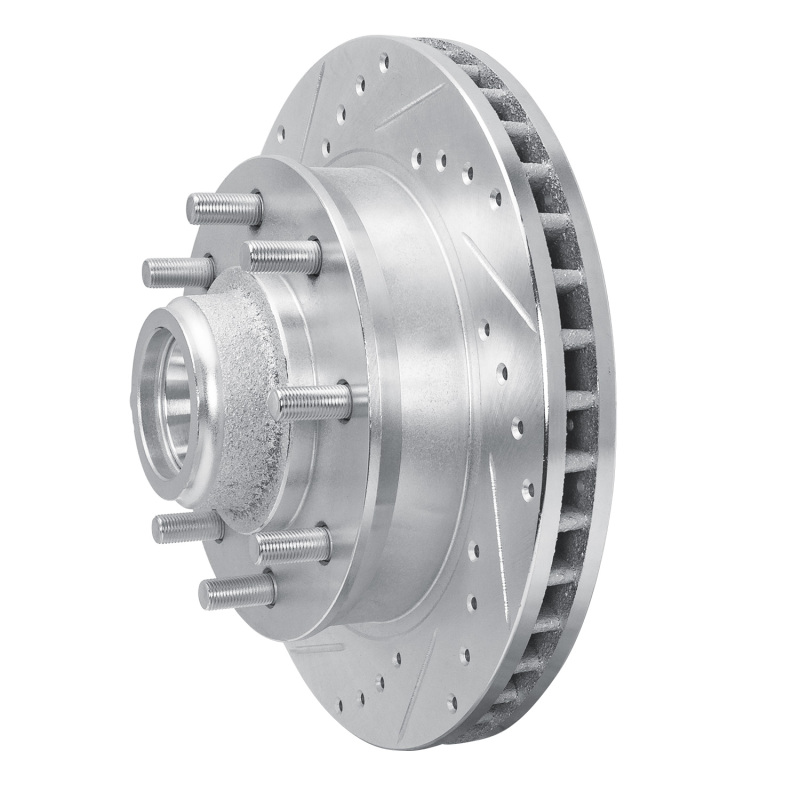 Picture of R1 1988-1996 Chevrolet C2500 Front Left Drilled & Slotted Silver Brake Rotor