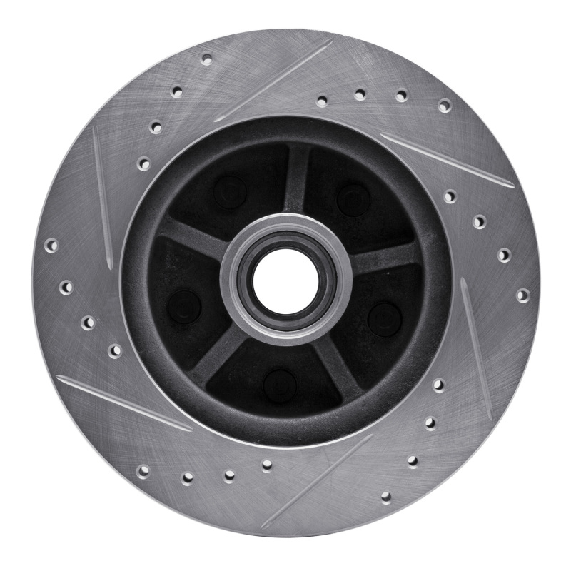 Picture of R1 1988-1991 Chevrolet C1500 Front Right Drilled & Slotted Silver Brake Rotor