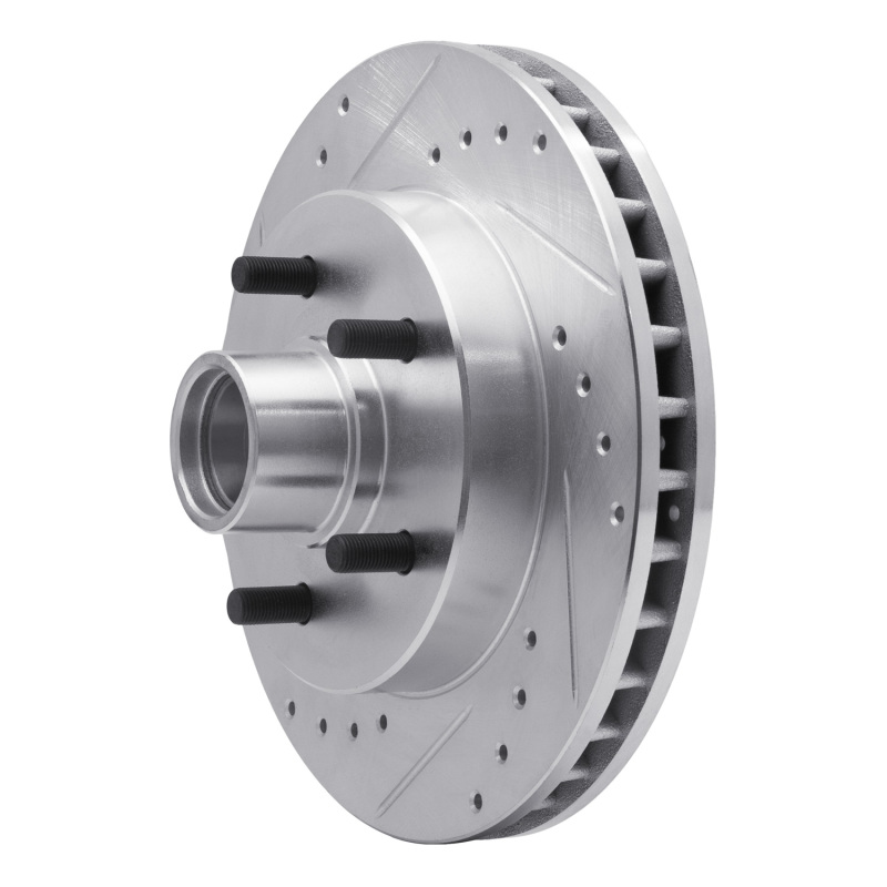 Picture of R1 1988-1994 Chevrolet C1500 Front Left Drilled & Slotted Silver Brake Rotor