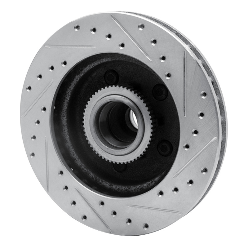 Picture of R1 1992-2002 Chevrolet C1500 Front Left Drilled & Slotted Silver Brake Rotor