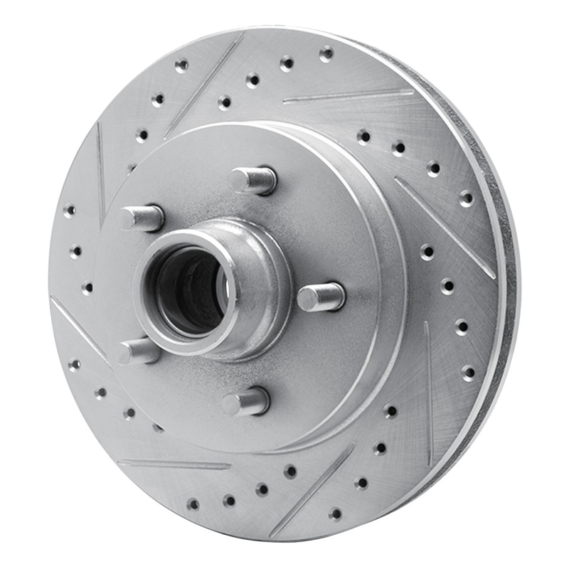 Picture of R1 1992-2002 Chevrolet C1500 Front Left Drilled & Slotted Silver Brake Rotor