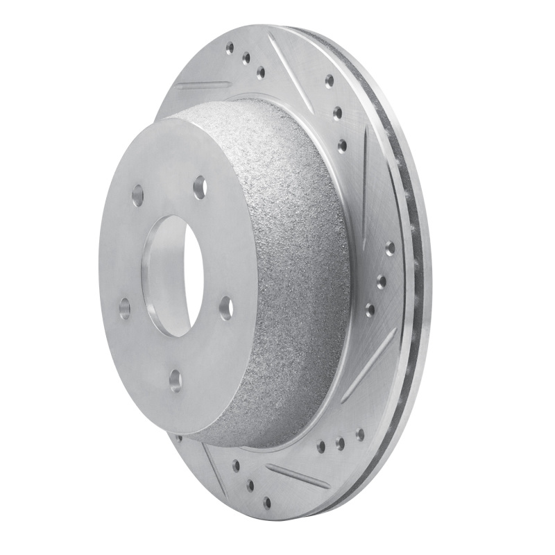 Picture of R1 1998-2005 Chevrolet Blazer Rear Right Drilled & Slotted Silver Brake Rotor