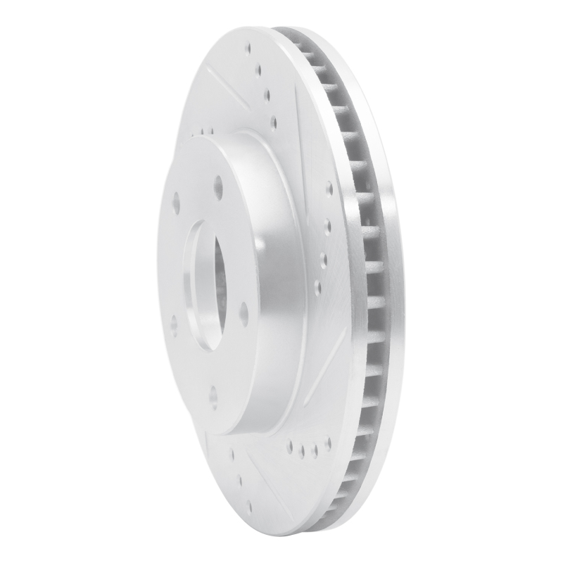 Picture of R1 1997-2005 Chevrolet S10 Front Right Drilled & Slotted Silver Brake Rotor