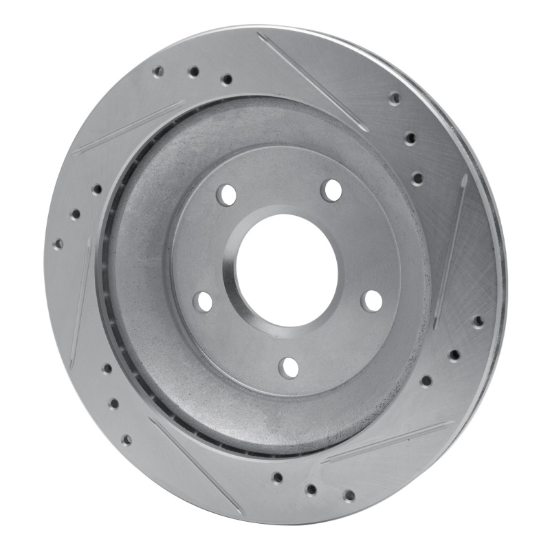 Picture of R1 1985-1992 Chevrolet Camaro Rear Left Drilled & Slotted Silver Brake Rotor