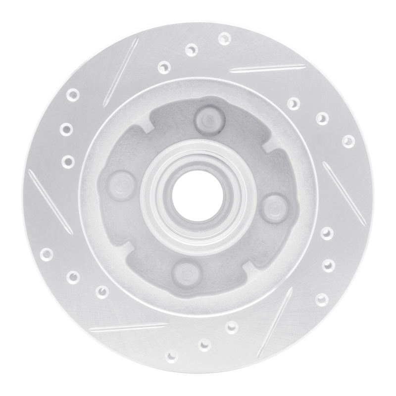 Picture of R1 1974-1980 Ford Pinto Front Right Drilled & Slotted Silver Brake Rotor