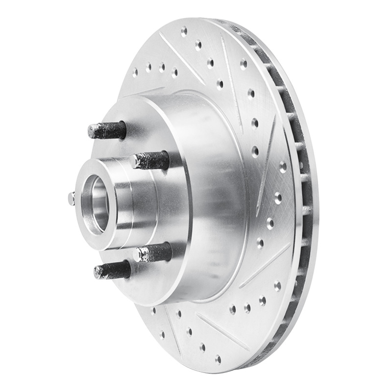Picture of R1 1974-1980 Ford Granada Front Right Drilled & Slotted Silver Brake Rotor