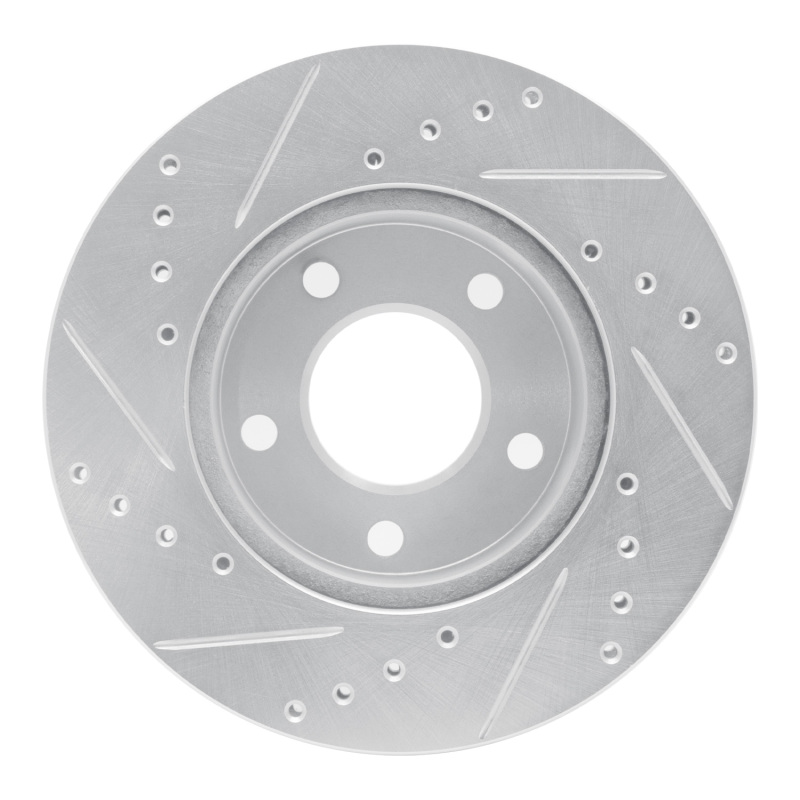 Picture of R1 1975-1980 Ford Granada Right Rear Drilled & Slotted Silver Brake Rotor
