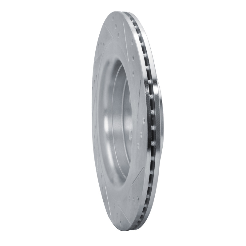Picture of R1 2019-2024 Ford Edge Rear Left Drilled & Slotted Silver Brake Rotor
