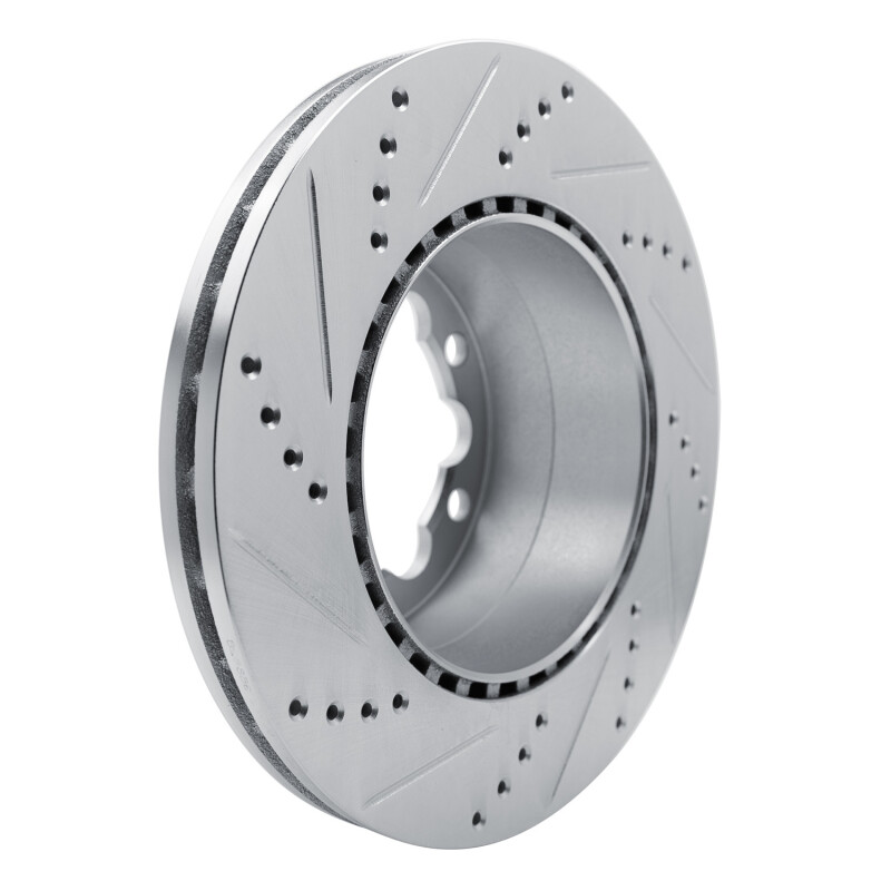 Picture of R1 2006-2025 American Coach Patriot Rear Right Drilled & Slotted Silver Brake Rotor