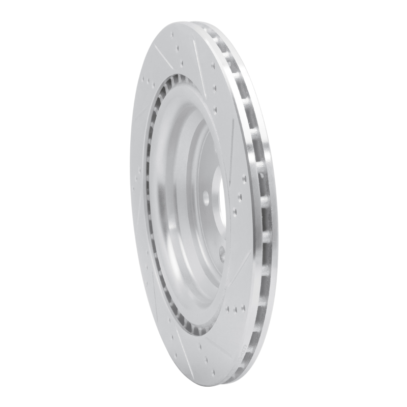 Picture of R1 2013-2019 Mercedes-Benz GL450 Rear Left Drilled & Slotted Silver Brake Rotor