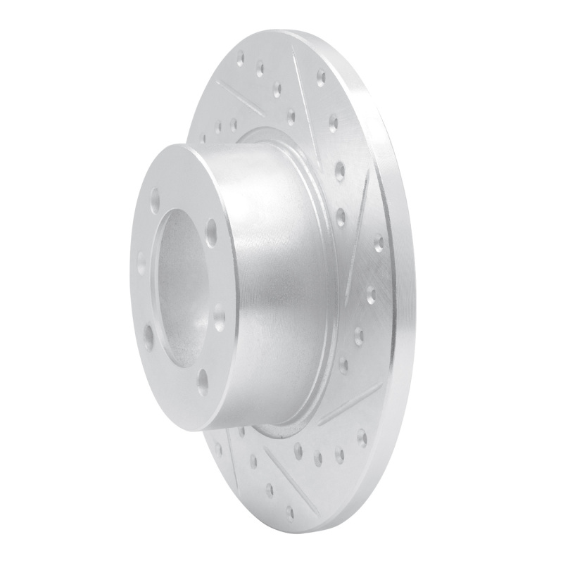 Picture of R1 1981-1987 Saab 900 Front Right Drilled & Slotted Silver Brake Rotor