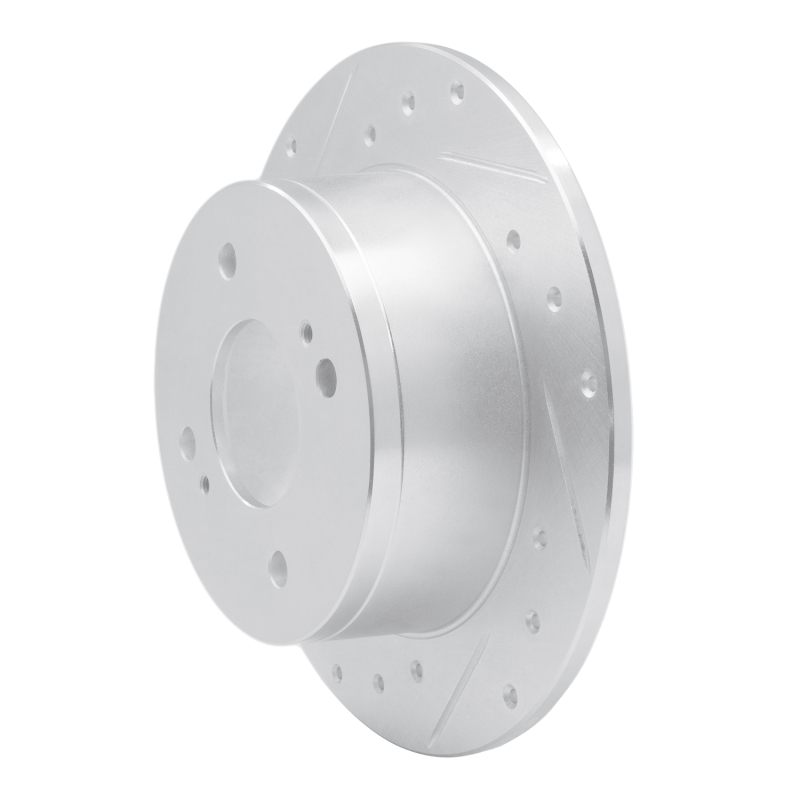 Picture of R1 1979-1981 Nissan Maxima Rear Left Drilled & Slotted Silver Brake Rotor