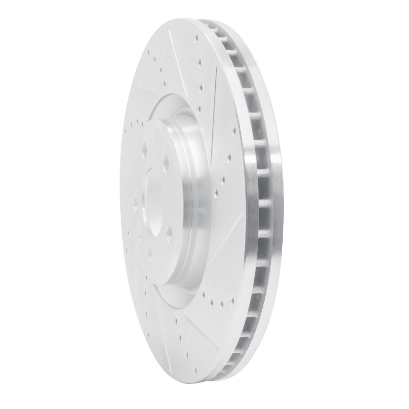 Picture of R1 2012-2018 Audi A6 (USA/Canada) Front Right Drilled & Slotted Silver Brake Rotor