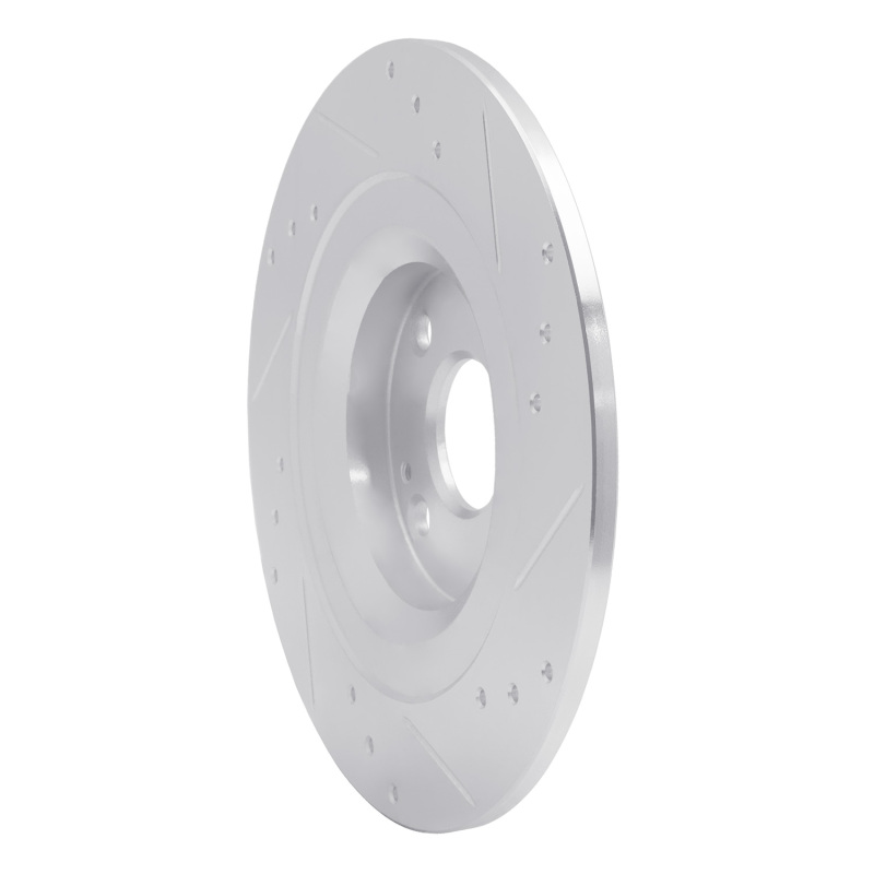 Picture of R1 2016-2025 Fiat 124 Spider Rear Left Drilled & Slotted Silver Brake Rotor
